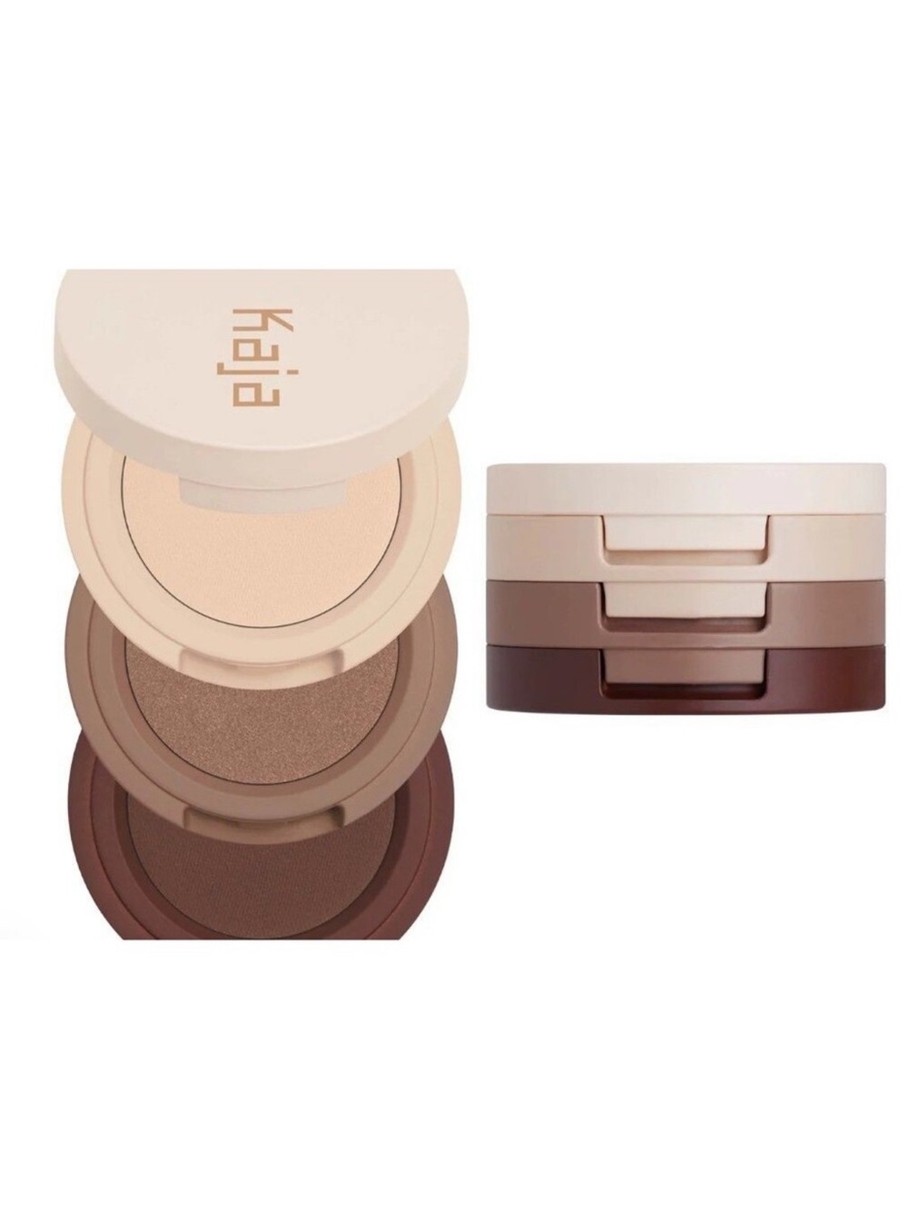 Kaja Beauty Bento Soft Matte Eyeshadow Trio in Neutral Moment NEW